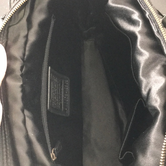 COACH Black Patent Leather Small Satchel Handbag - Picture 7 of 8